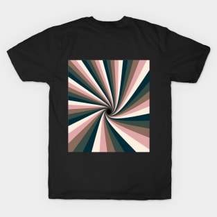 Abstract helix, swirling colorful funnel T-Shirt